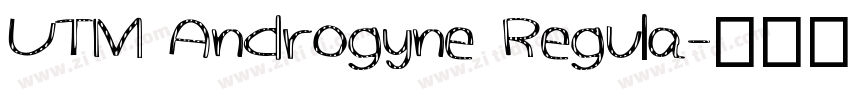 UTM Androgyne Regula字体转换